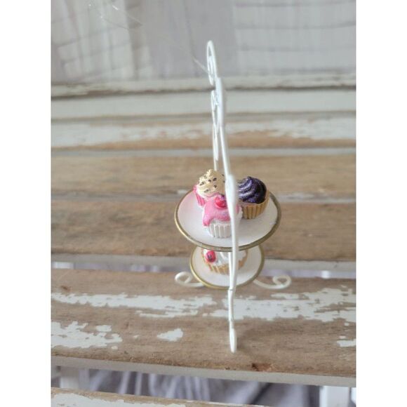 Cupcake display Baker ornament tower Xmas cake tray - Picture 2 of 8